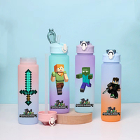 Minecraft 750ML colorful outdoor large-capacity plastic camping sports fitness portable travel sports water cup gift