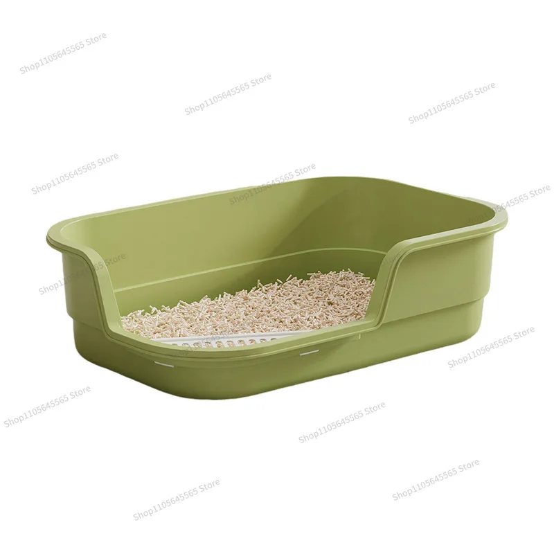 For Extra Large Cat Litter Box, Short Footed Cat Splash Proof, Semi Enclosed Odor Proof Box