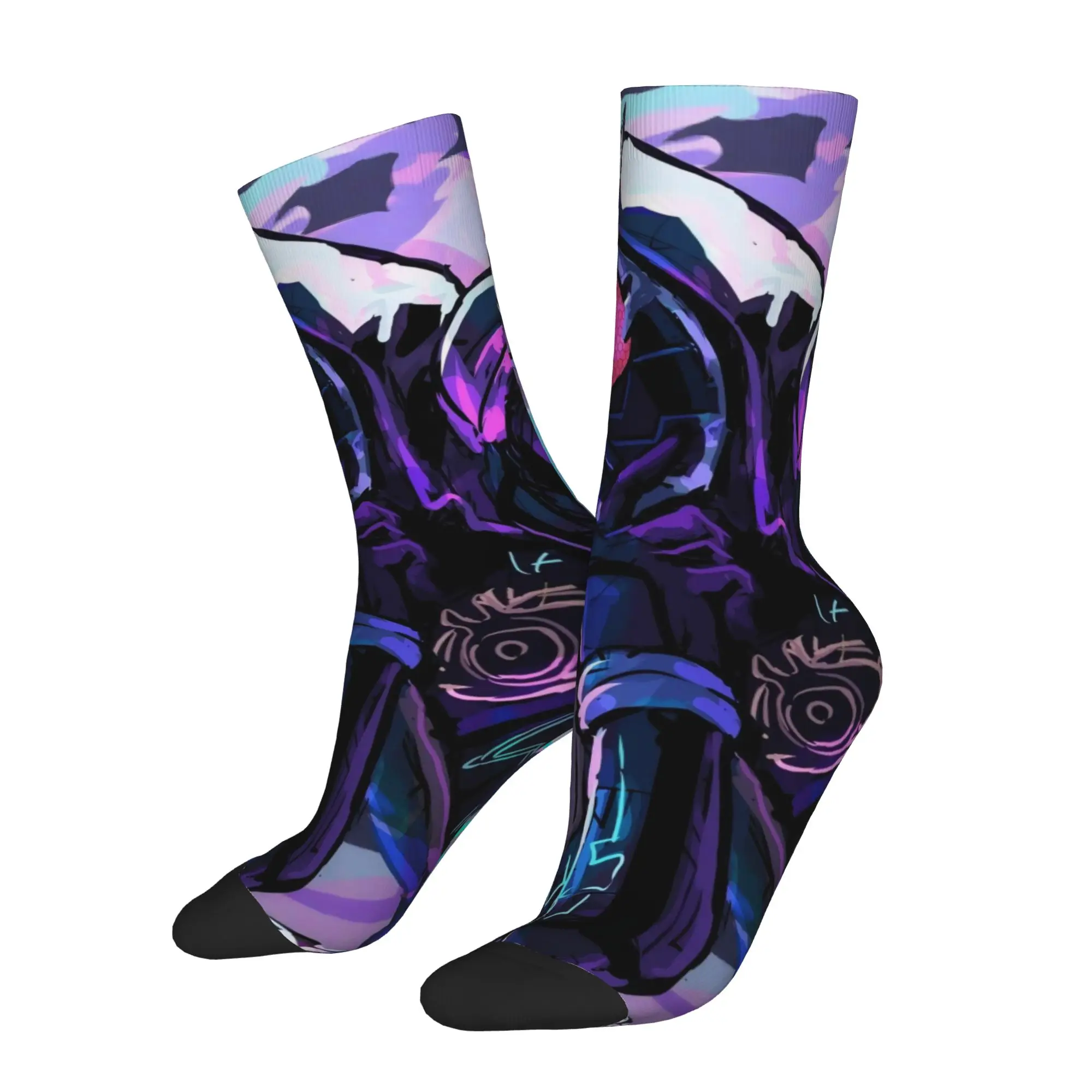 

Забавные носки Sock BANDAI Kamen Rider 22 Rock с бесшовным принтом, мужские носки, повседневные мужские носки