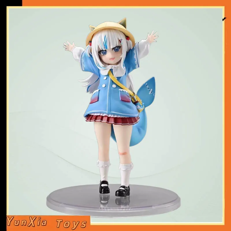 

Virtual Idol Gawr Gura Shark Girl Kindergarten Style PVC Anime Action Figure 17cm Desktop Decoration Gift For Otaku Collectors