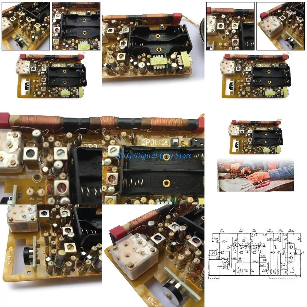 

U75B DIY 2p3 Portable Radio FM Radio Transmitter For School Training Radio