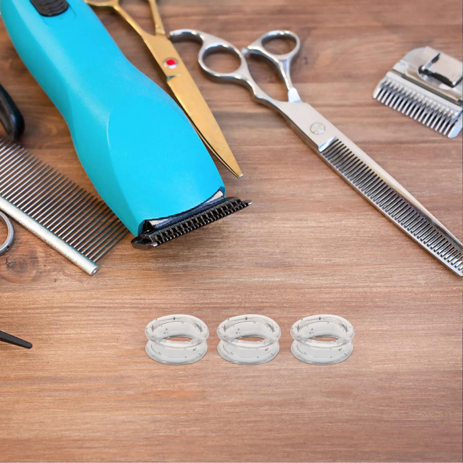 

12Pcs Vibrant Silicone Scissor Finger Rings Dog Grooming Accessories Non Slip Grip Comfort Fit for Shears Nail Trimming