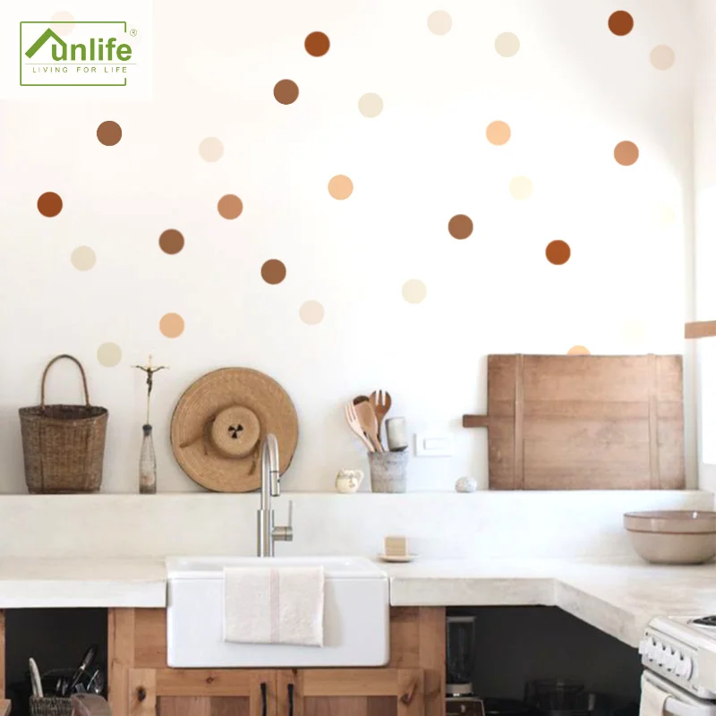 Baby Nursery Vintage Decor - Creative Boho Polka Dot Wall Stickers