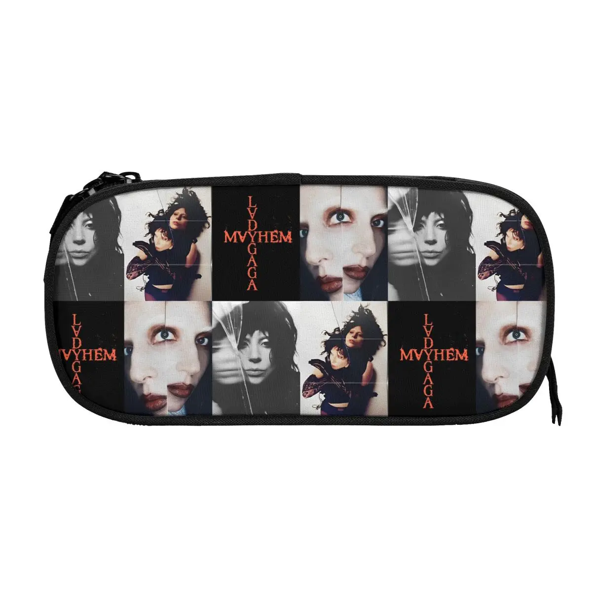 

Lady Gaga Mayhem 2025 New Album Pencil Cases Pen Box Bags Girls Boys Large Storage Students School Zipper Pencilcases