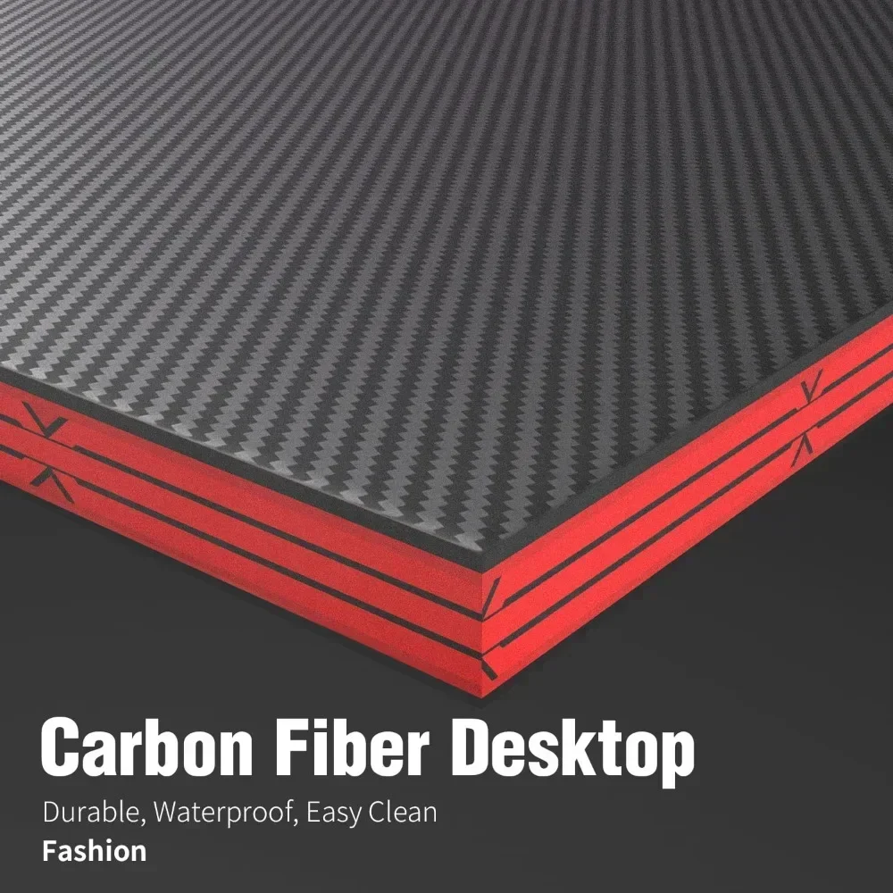 51 Inch L-Shaped Gaming Desk Computer Corner Desk PC Gaming Desk Table with Large Monitor Riser Stand,Black/Pink/Blue/Brown