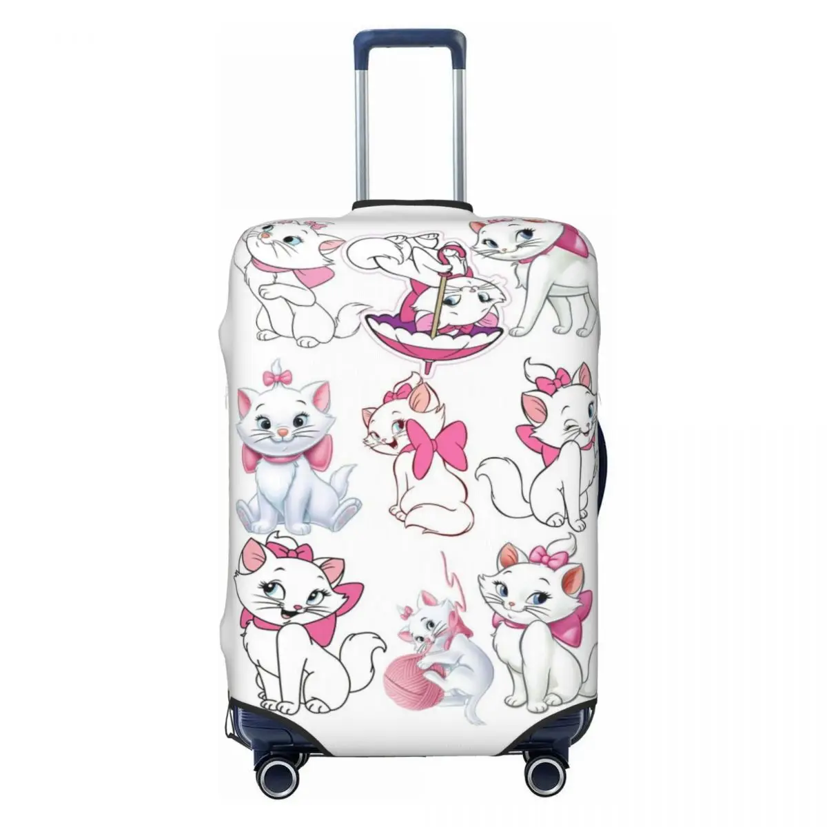

Custom Custom Maries Anime Cats Cartoon Luggage Cover Protector Washable Travel Suitcase Covers
