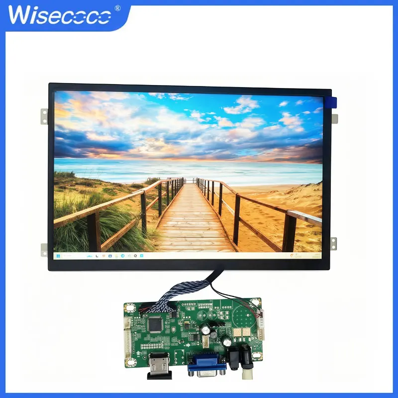 Wisecoco 10.1'' 1920x1200 IPS 16:10 Small LCD Display for Windows PC Extended Scree LVDS Controller Driver Board DIY Project