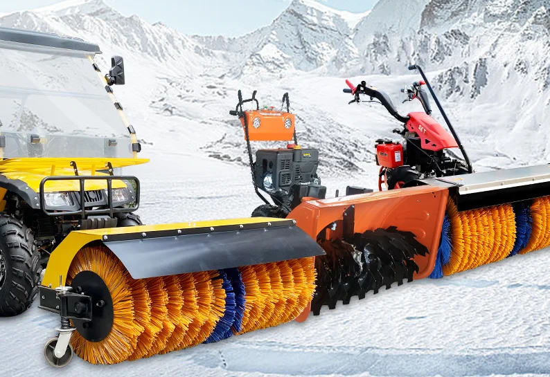 13HP/15HP Double Tire Mini Snow Blower, Multifunctional Snow Plow Sidewalk Cleaner with 1 Year Warranty