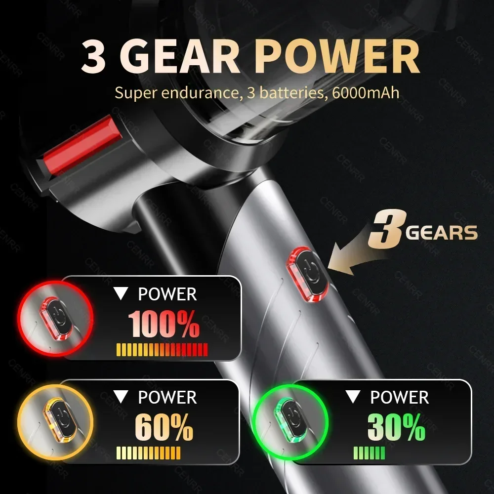 CENRR Car Vacuum Cleaner Strong Suction 998000PA Powerful Portable Handheld Vacuum Cleaner Wireless Car Cleaner Home Appliance