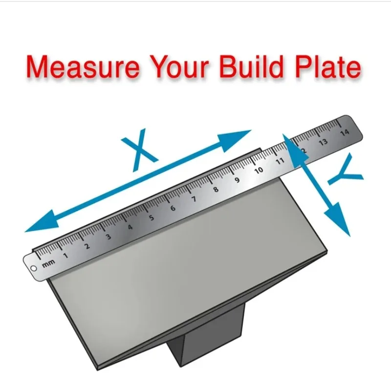 Resin 3D Printer Build Plate for Anycubic Photon P1 2pcs Flexible Spring Steel Sheet and 1pcs Magnetic Base Platform 223x126mm