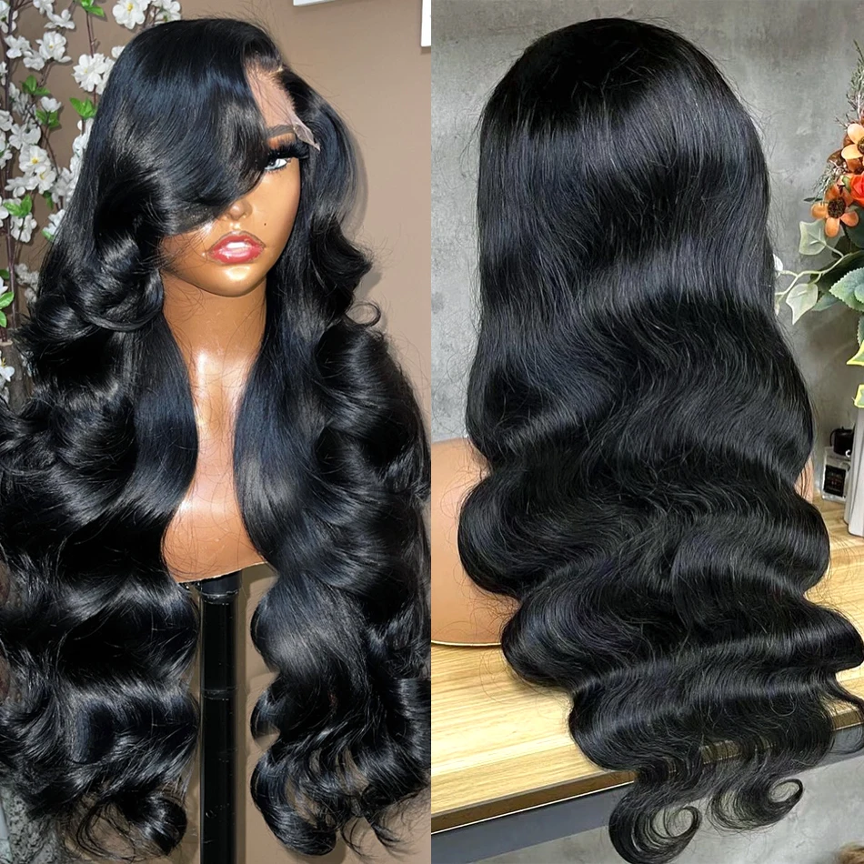 Addictive 220% Brazilian 13x6 Body Wave HD Transparent Human Hair Lace Front Wig Pre Plucked 13x4 Water Wave Lace Frontal Wig