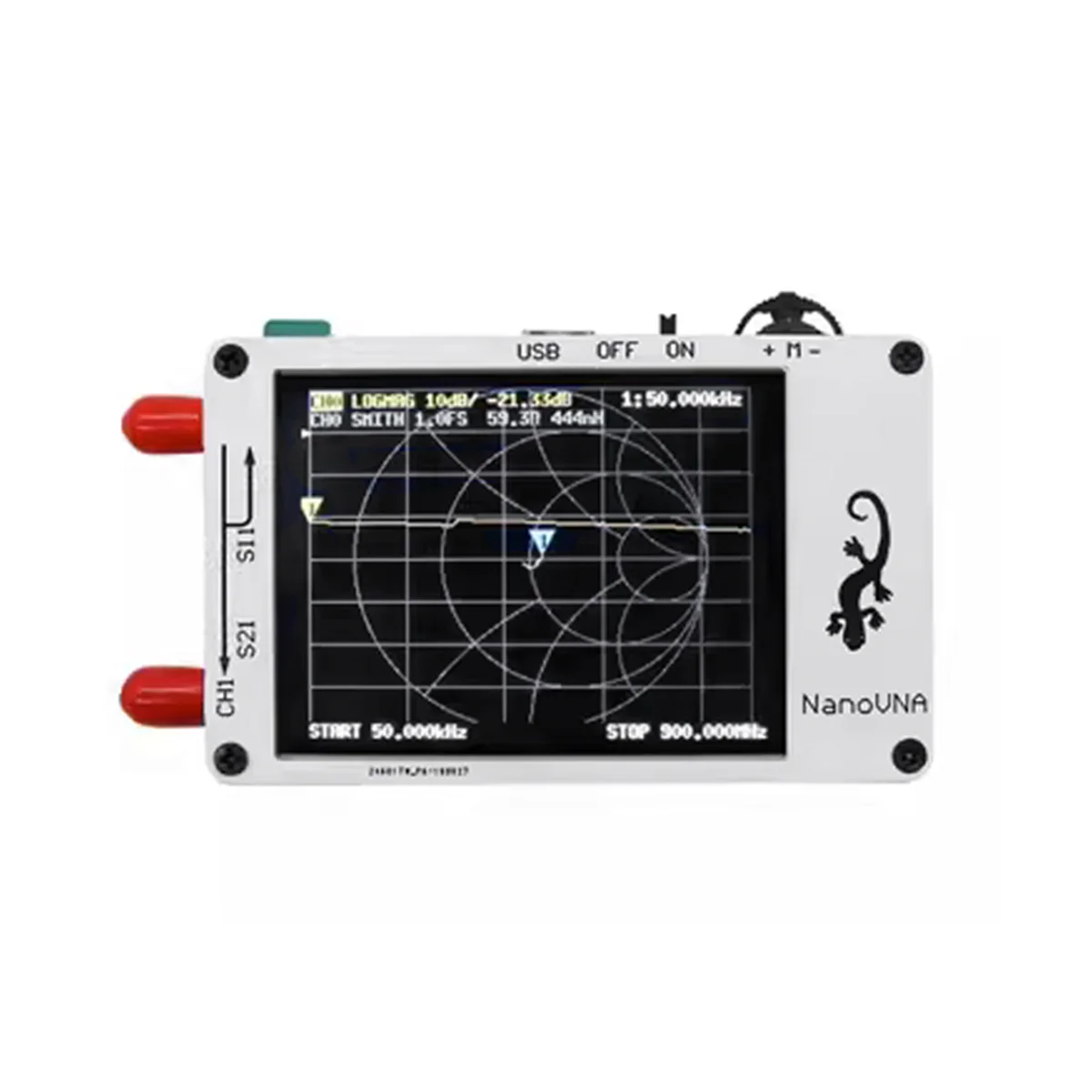 NanoVNA Vector Network Analyzer 2.8-Inch VSWR 50KHz-900MHzHF Short Board Analyzer