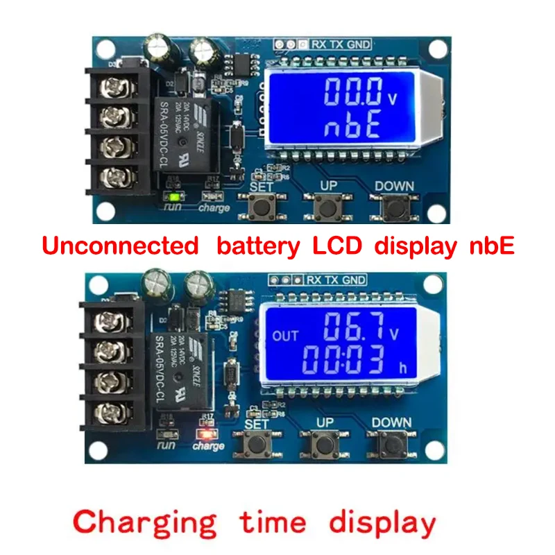 6-60v 10A Loodzuur Solar Accu Lading XY-L10A Controller Module Bescherming Boord oplader Tijd Schakelaar batterij Capaciteit