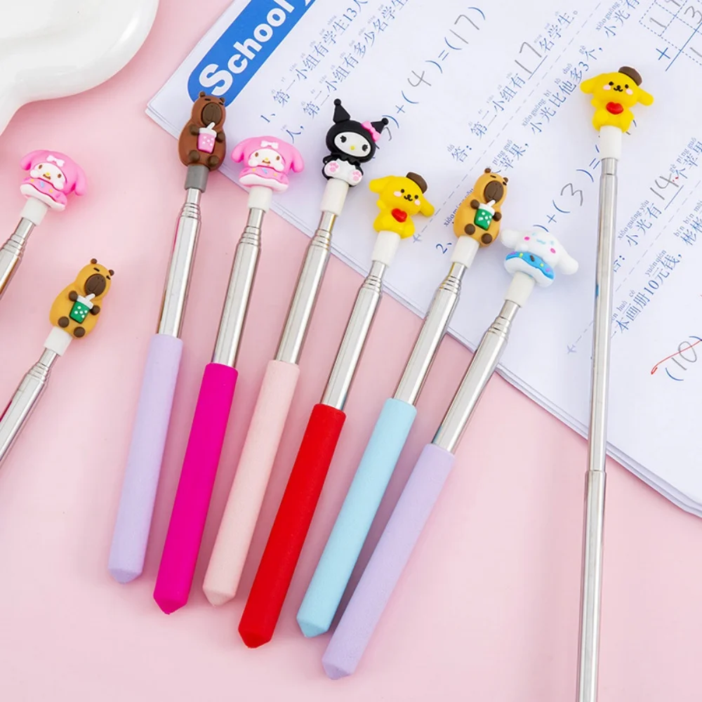 

Sanrio Hello Kitty Stainless Steel Teaching Wand Cartoon Melody Cinnamoroll Telescopic Teaching Pointer Teacher Office Supplies