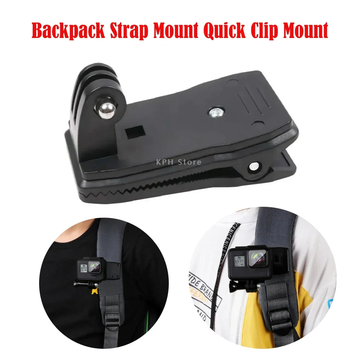360 Degree Rotary Hat Belt Backpack Strap Mount Quick Clip Mount For DJI OSMO ACTION 4 3 Gopro 11 8 SJCAM EKEN Camera Accesories