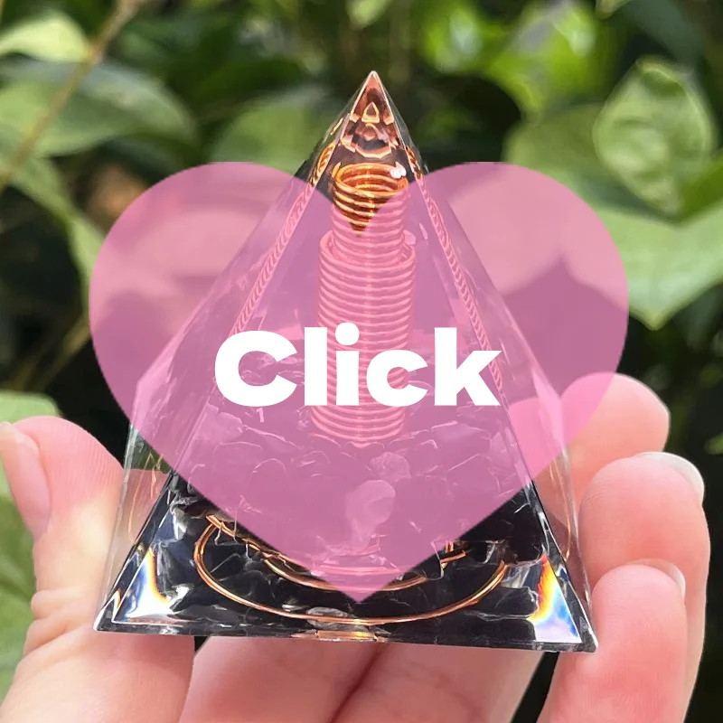 Energy Pyramid Orgonite Reiki Natural Amethyst Peridot Reiki Chakra Meditation Tool Room Decor Crystal Gifts