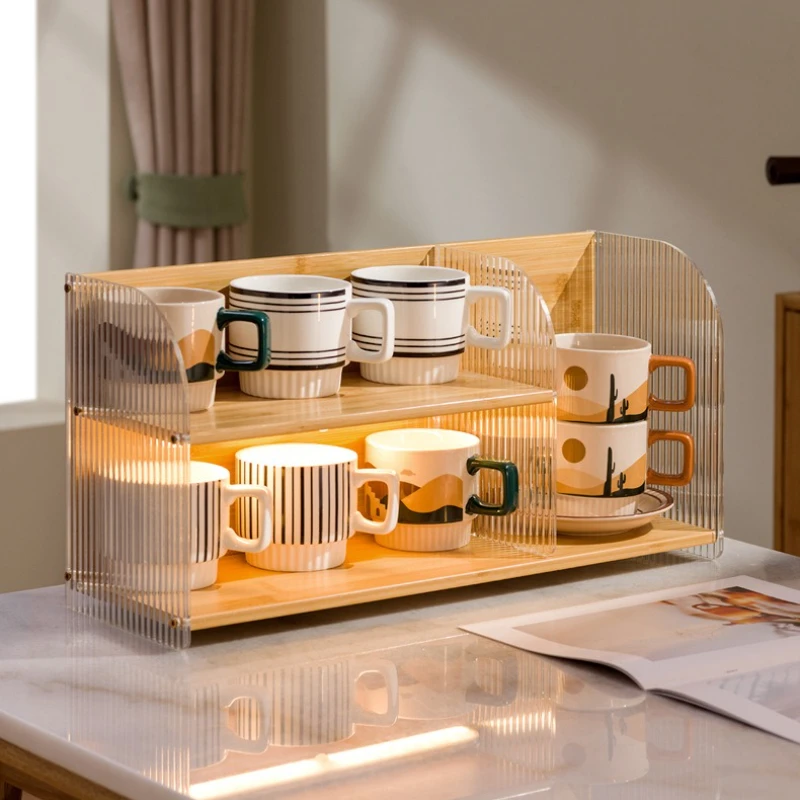 

Stable Light luxury cup holder, dining table, water cup rack, coffee cup storage, water bar, desktop mug, tea cup rack.