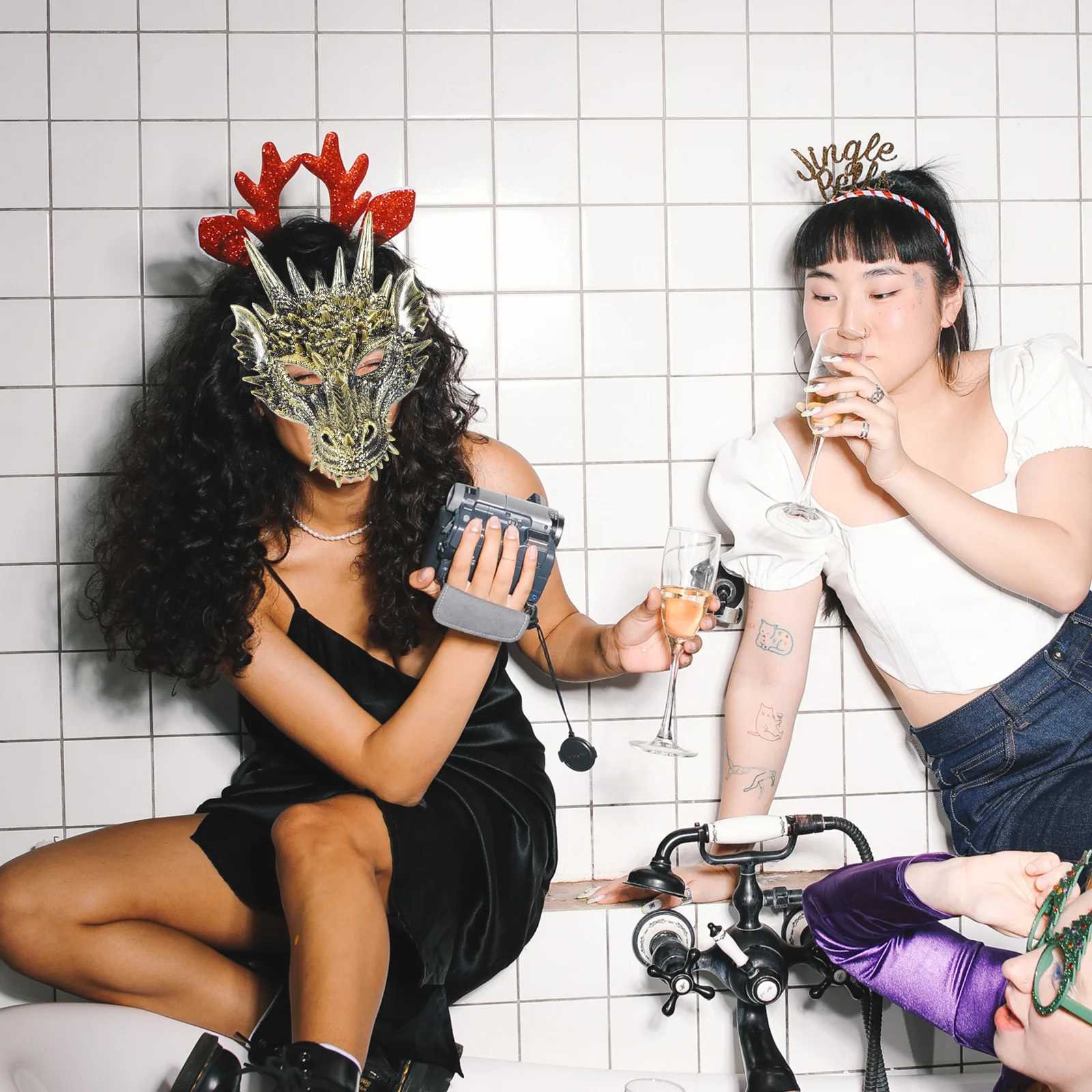 Animal Dragon Mask Man Skull Halloween Costumes Plastic Dinosaur Mens Masquerade