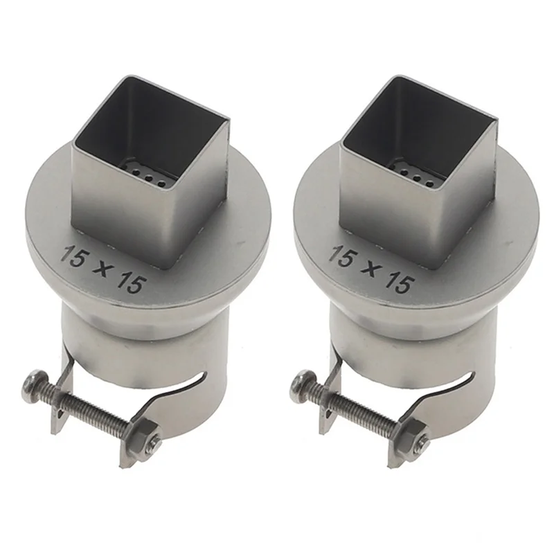 

EYFL-2Pcs BGA Nozzle SMD Welding Nozzle 850 Hot Air Welding Station Nozzles,Universal BGA Nozzle Welding Accessories 15X15mm