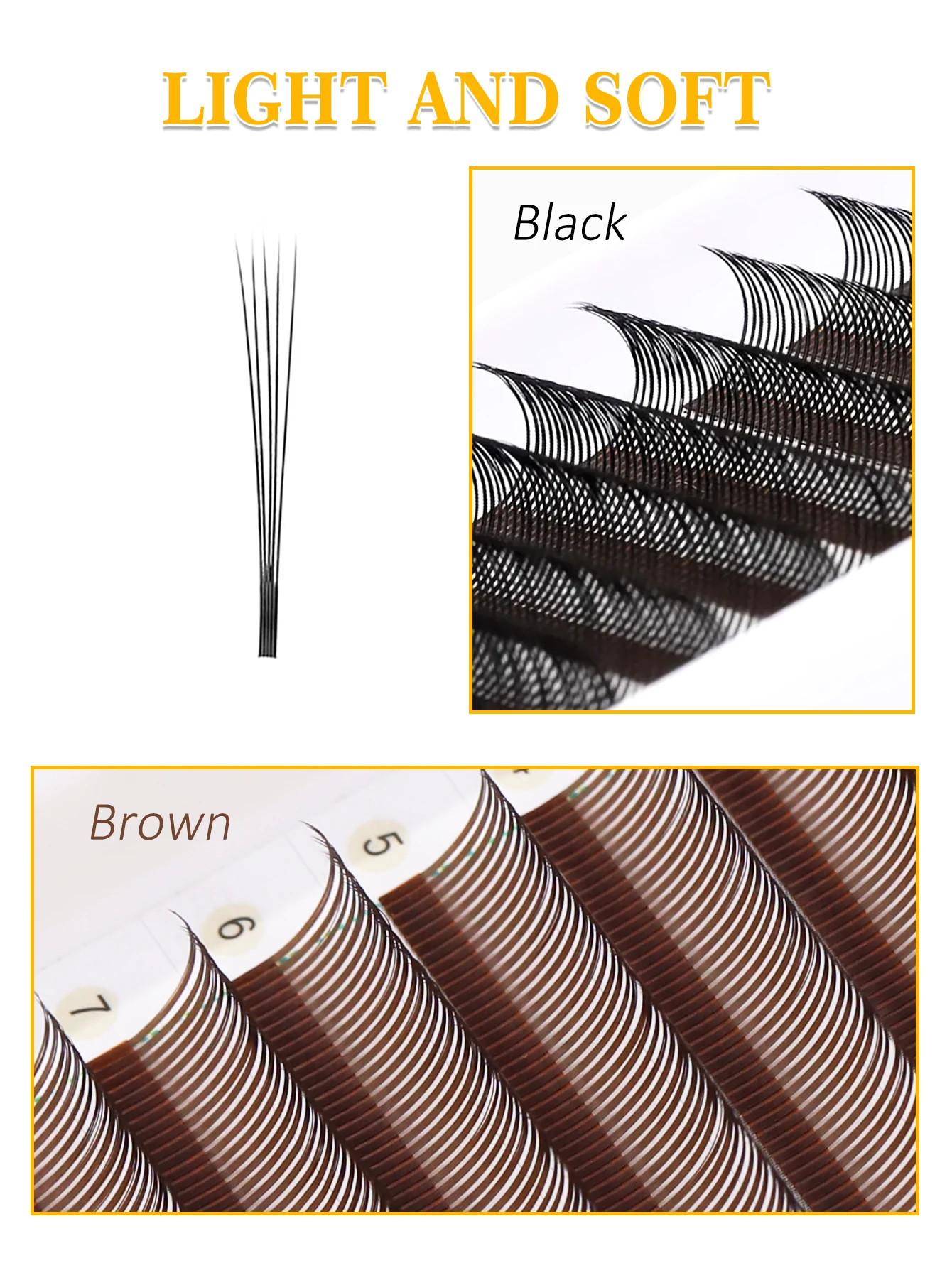 AGUUD ﻿ 5D Closed Premade Volumen-Wimpernverlängerungen 5D Flower Wet Lashes Easy Fanning Flowering Fairy Angel Faux Mink Lash – Detail 4