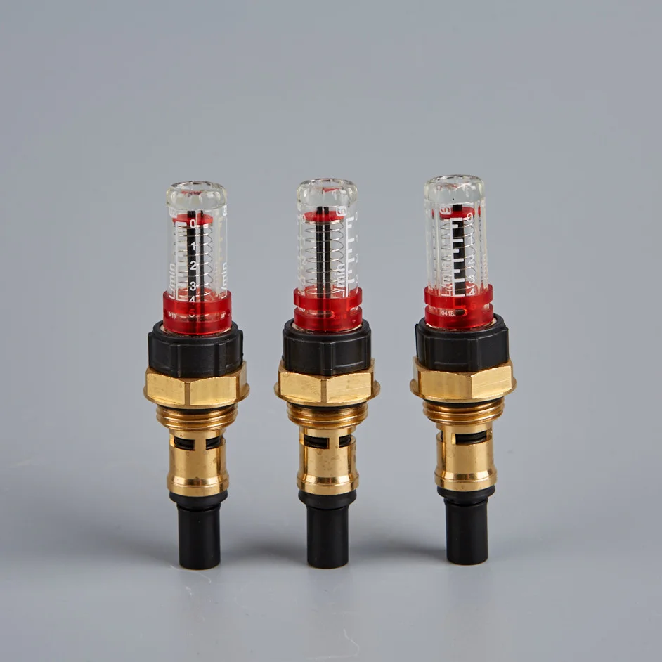 Латунный расходомер нагревательного коллектора для воды, масла, воздуха с резьбовым соединением, поддержка настройки OEM