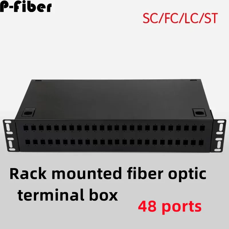 48-port terminal box optical fiber rack optical fiber distribution frame 48-core fused fiber box SC empty box