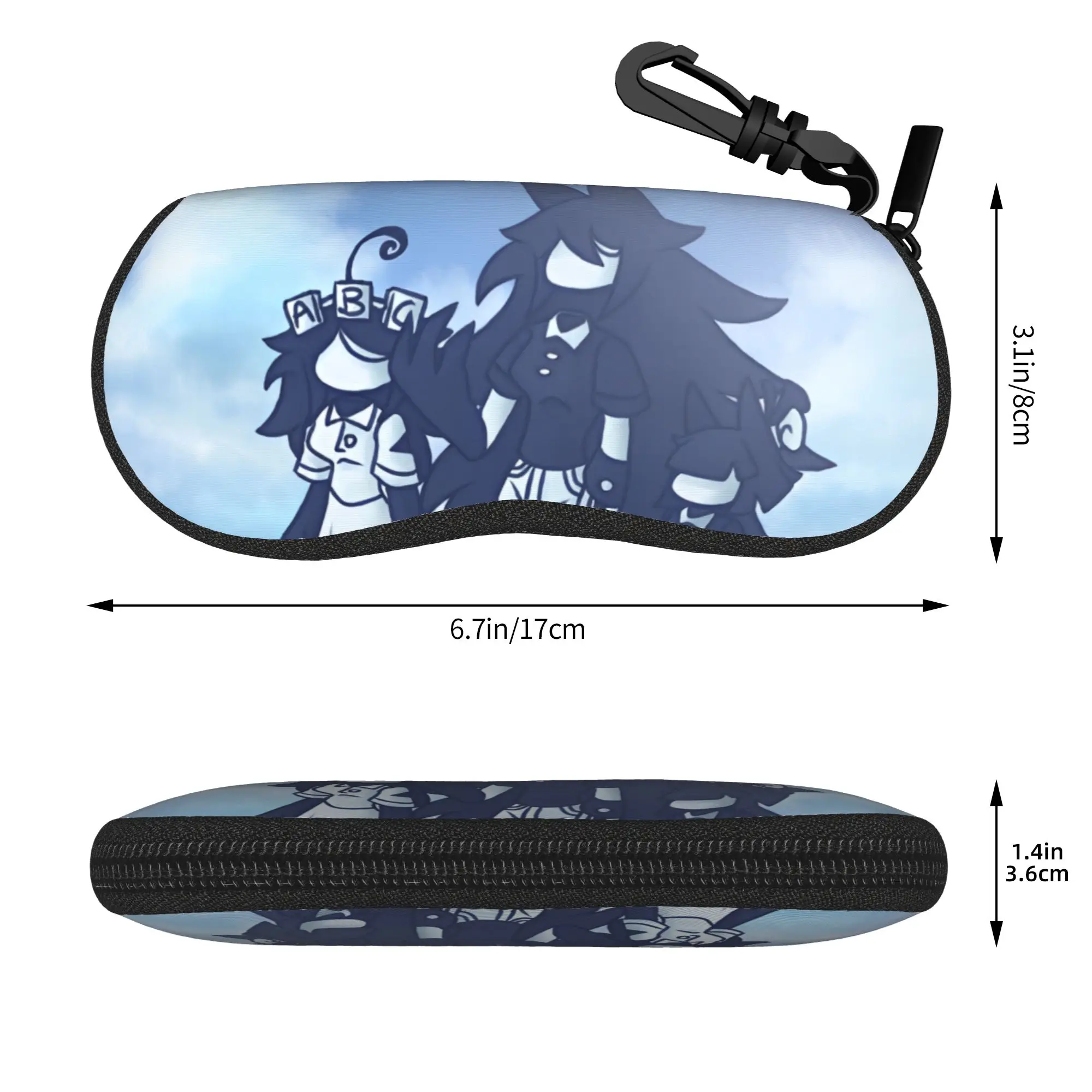 Miss Circle Art Glasses Case Men Women Lightweight Accessories Fundamental Paper Education Glasses Storage Box Eye Contacts Case