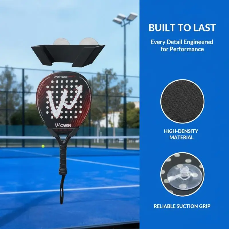 1 Stück Badminton-Schlägerhalter, Kunststoff-Wandhaken, Wandmontierter Schlägerhalter, Tennis-Schläger-Aufbewahrungsregal, Vertikaler Ausstellungsständer – Detail 8