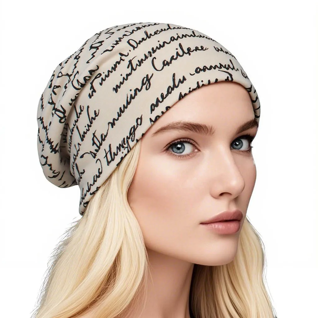 Marca feminina chapéu unisex quente senhoras outono inverno chapéu macio quimio hip-hop gorro masculino chapeu perda alopecia feminino boné m92601