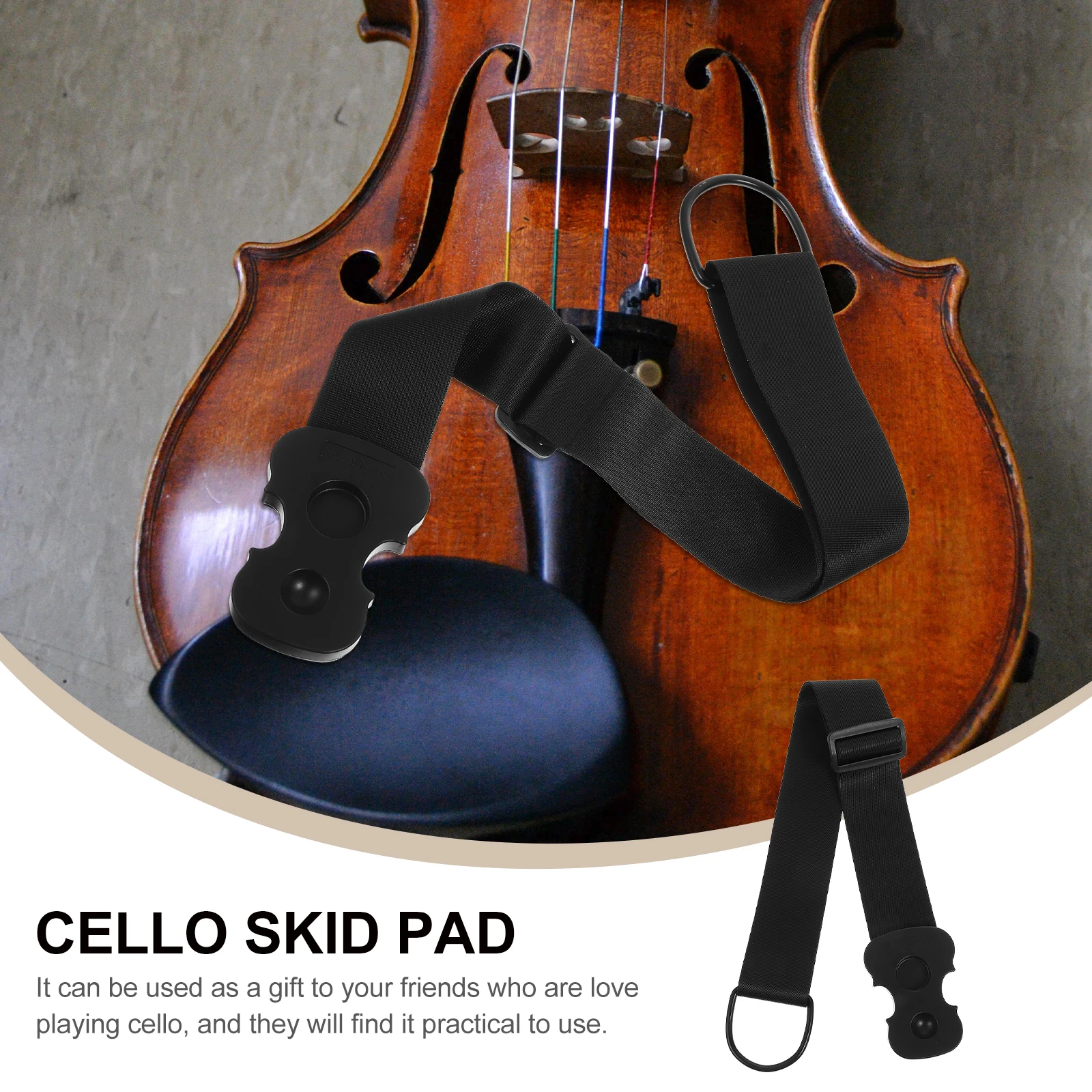 

Durable Non-Slip Cello Endpin Rest Metal Stopper For Outdoor Performance Small Light Weight Two Positioning Holes Anti-Skid