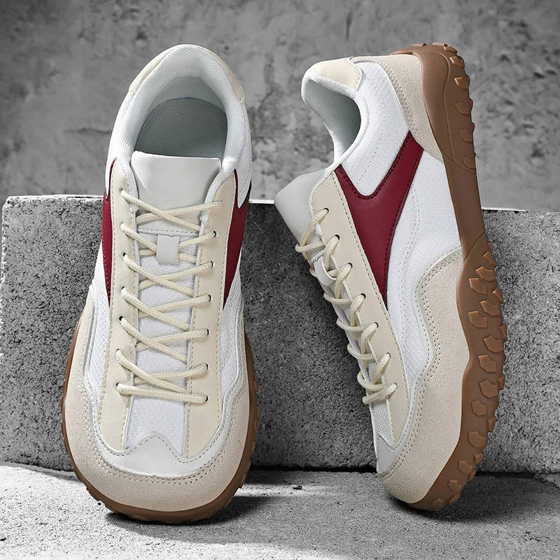 

Large Size 48 Spring Wide Toe Barefoot Shoes For Men Women Sneakers Minimalist Zero Drop Anti Slip Lace Up Sports Running Shoes