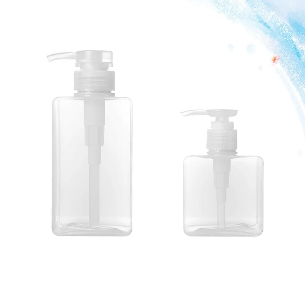 2pcs 빈 펌프 병 휴대용 여행 세면 용품 용기 샴푸 로션 크림 리필 가능 디스펜서 스킨케어 도구