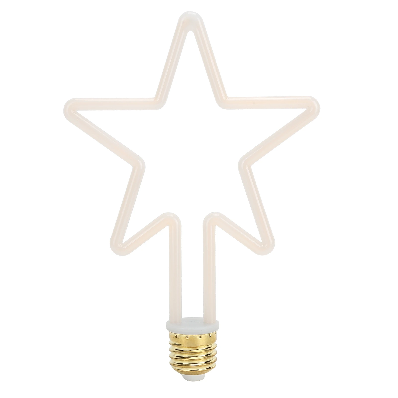 Bombilla decorativa LED ZK40 E27/2700K 8W Lámpara de luz de estrella de 5 puntas para festival interior 220-240V