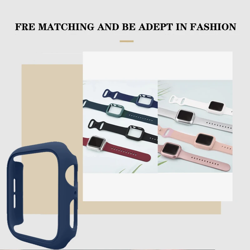 Matte PC Cover For Apple Watch 49mm 45mm 41mm 38mm 42mm 40 44mm Case Bumper Protective Frame for iWatch Ultra SE 9 8 7 6 5 4 3 2