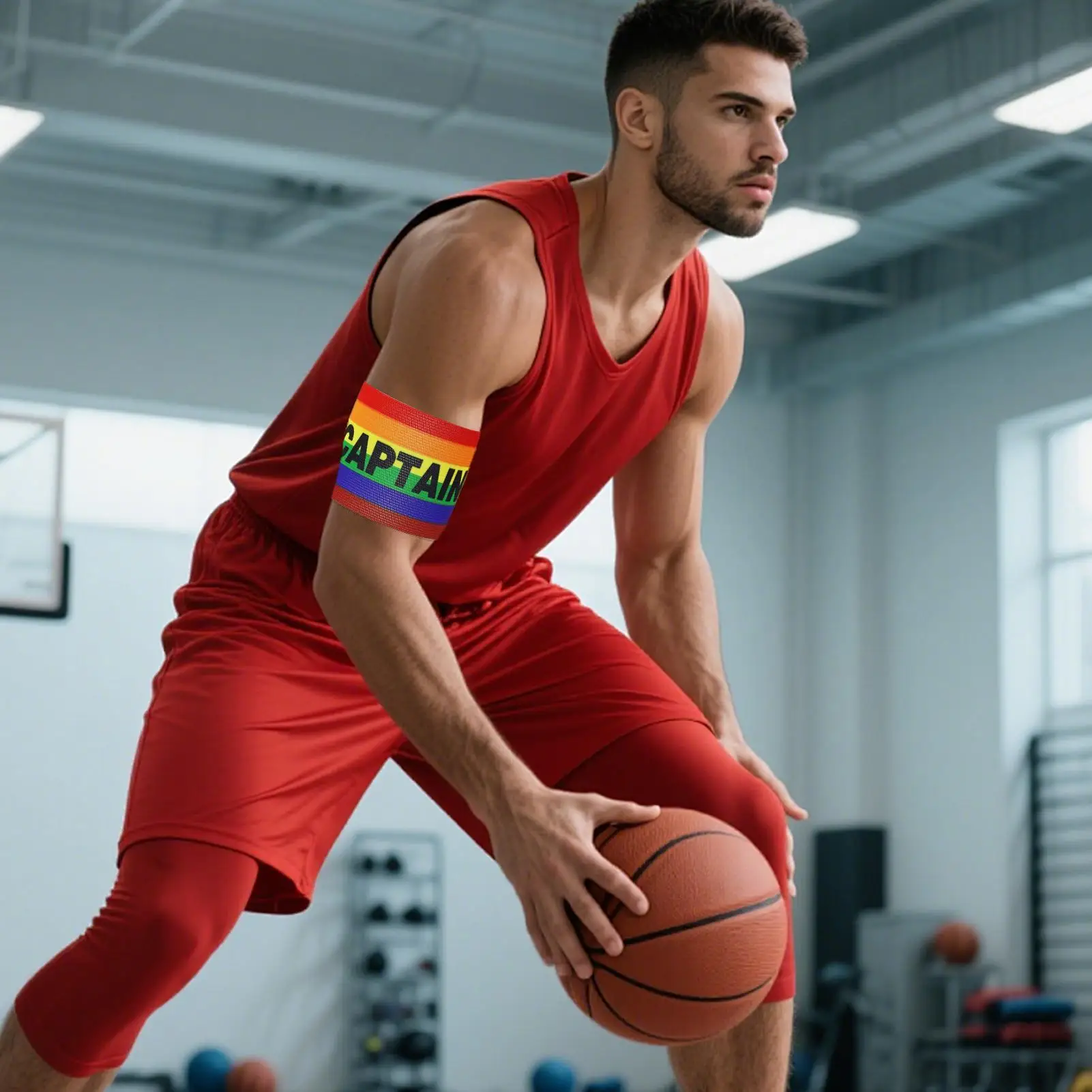 Captain Armband Colorful Adult Football Leader Armbands Breathable Sport Arm Band For Adult Athlete Training Competition