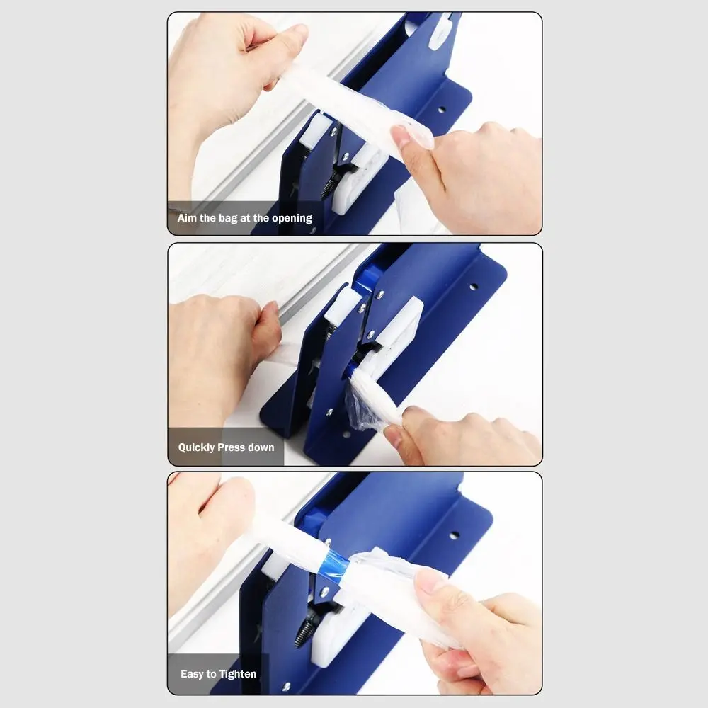 Creative Metal Bag Mouth Sealing Machine Manual Operation Anti-Slip Bag Sealer Efficient Tape Sealer Home Kitchen