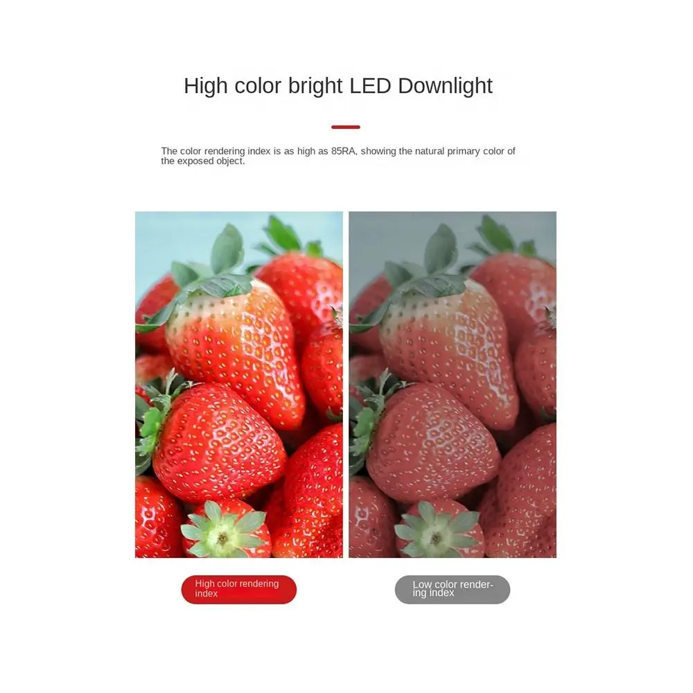 

Small Recessed LED Downlight Spot Light Energy Saving Down Lights Anti Glare Tricolor Dimmable Ceiling Spot Lights Living room