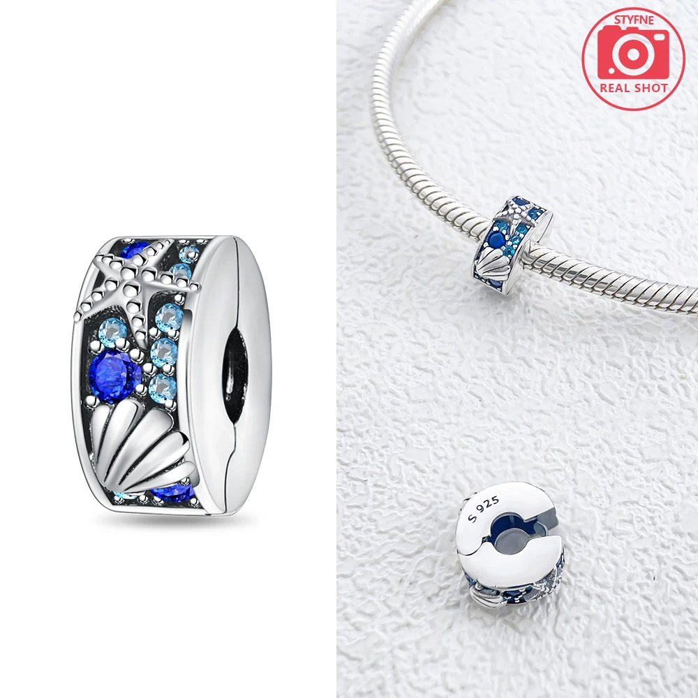 الأصلي البحر قذيفة نجم البحر ستار الخرز صالح سوار سحر 925 فضة صنع المجوهرات عيد الحب Diy بها بنفسك هدية