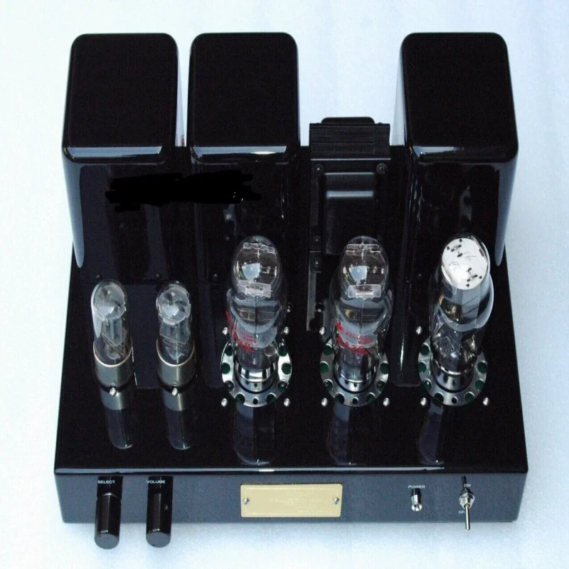 Gloss Cabinet Class A Single-Ended Vacuum Tube Amplifier Tone Adjustable Desktop Audiophile HiFi Tube Power Amp