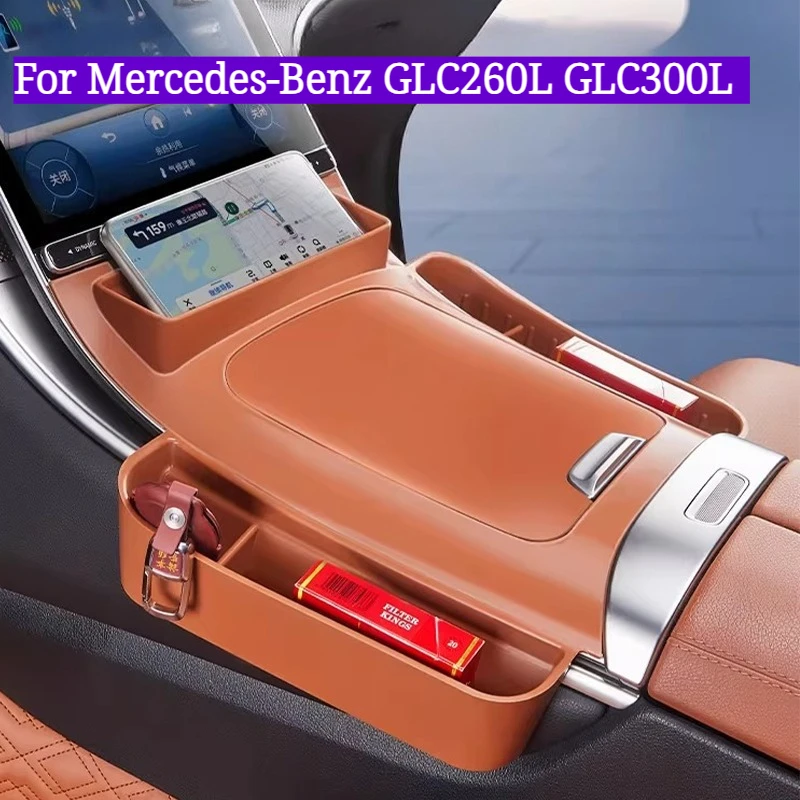 Center Console Silicone Protective Mat for Mercedes-Benz GLC260L GLC300L, Car Interior Decoration Accessories