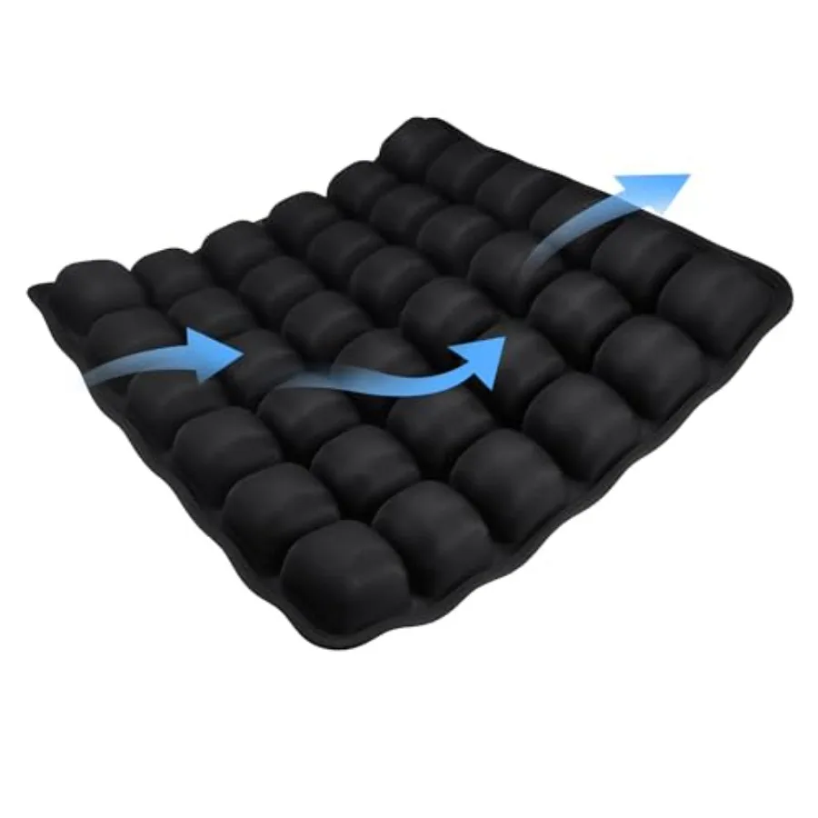 

Inflatable Seat CushionUpgrade Travel Cushion for Airplane Without Air Pump Pressure Relief Seat Cushion Coccyx Tailbone Pain R