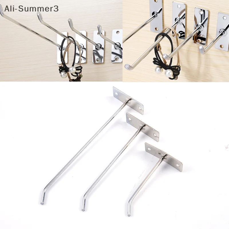 5pcs/lot Hole Board Hook Steel Oblique Hanger Hardware Tool Hammer Pliers Wall Mount  Storage Rack Garage