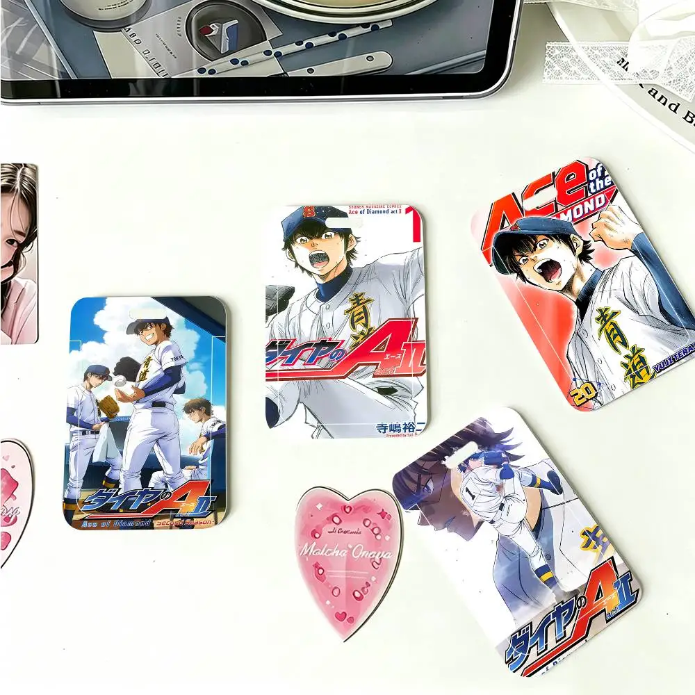 1pc Diamond No Ace Act II ID Card Sleeve School Card Access ID Card Bus Meal Card Protective Sleeve Easy Push