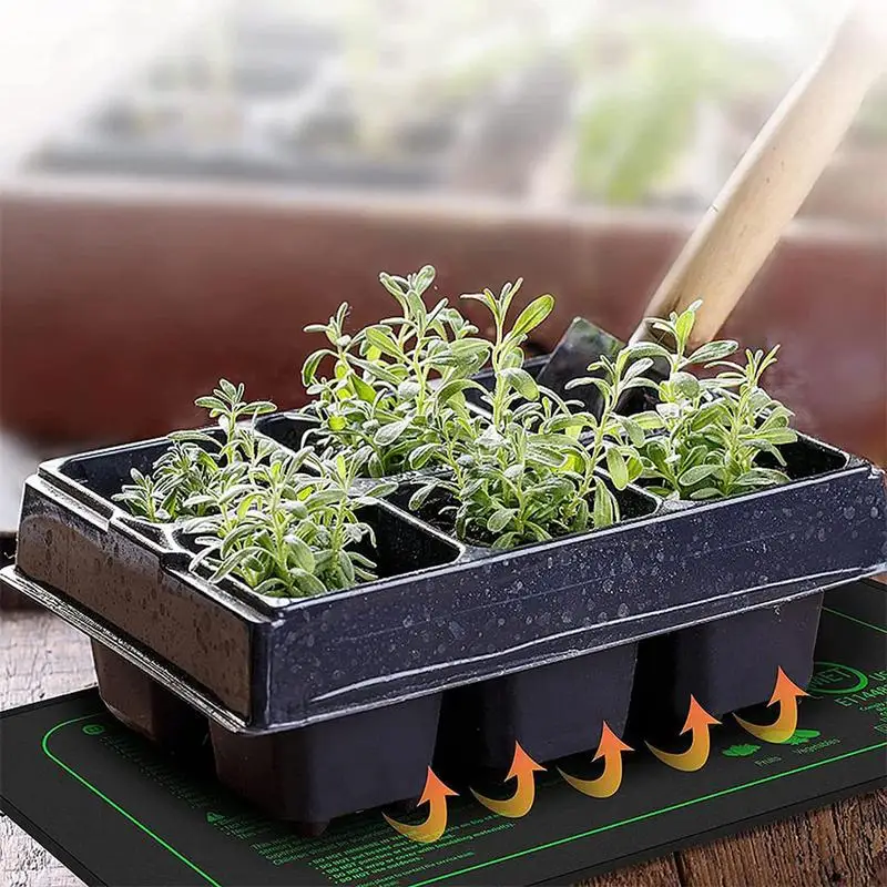 Seedling Heating Mat Waterproof Plant Seed Germination Propagation Clone Starter Pad Greenhouse Garden Supplies 25*50cm/50*50cm