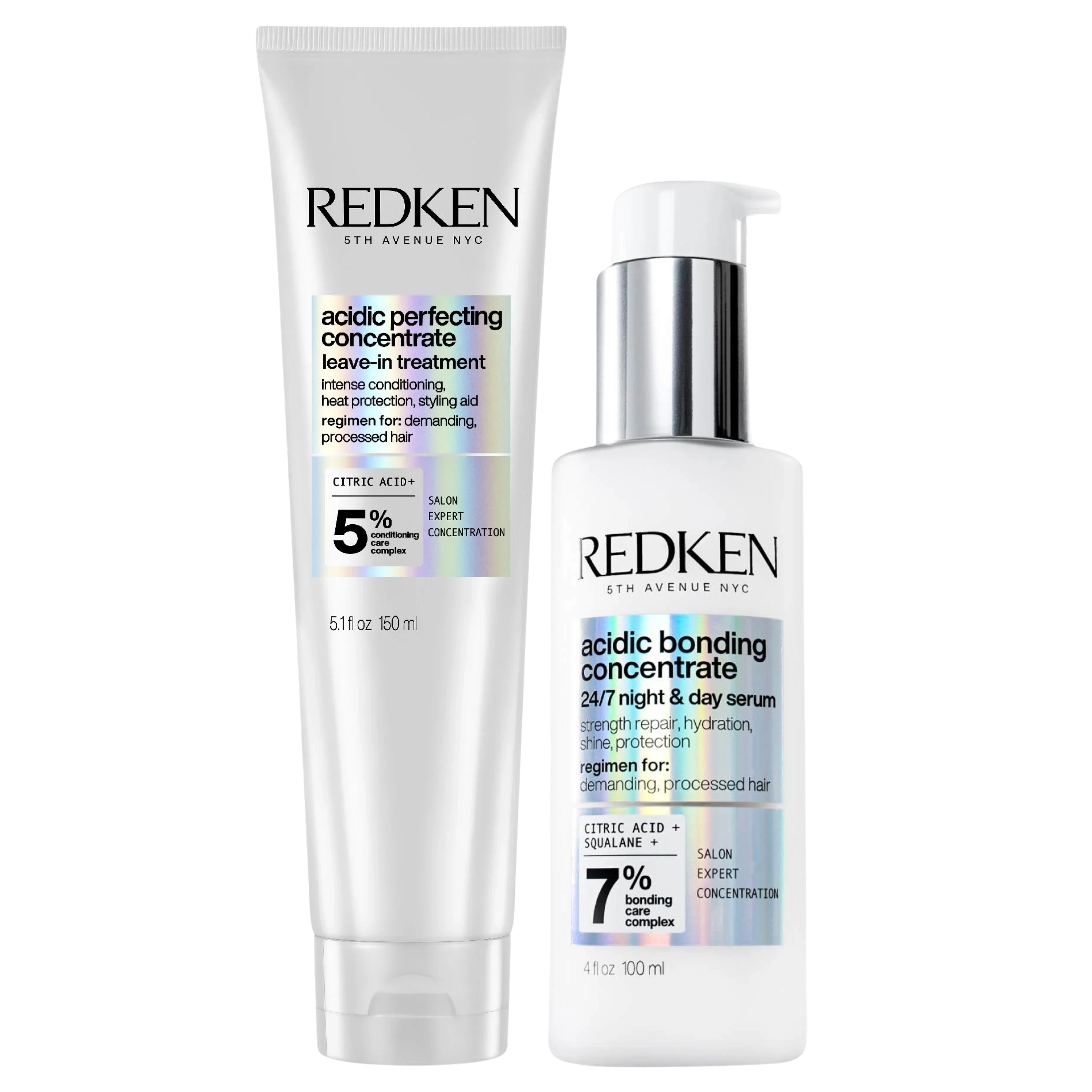 Pack Redken Acidic Bonding Concentrate Tratamiento Sin Aclarado + Sérum 24/7 – Reparación y Protección