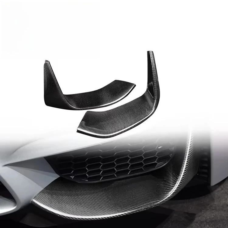 

AISKA OEM Style Dry Carbon Fiber M3 M4 Front Bumper Upper Splitters Trim Cover 2014-2020 For F80 F82 F83 M3 M4 Body Parts