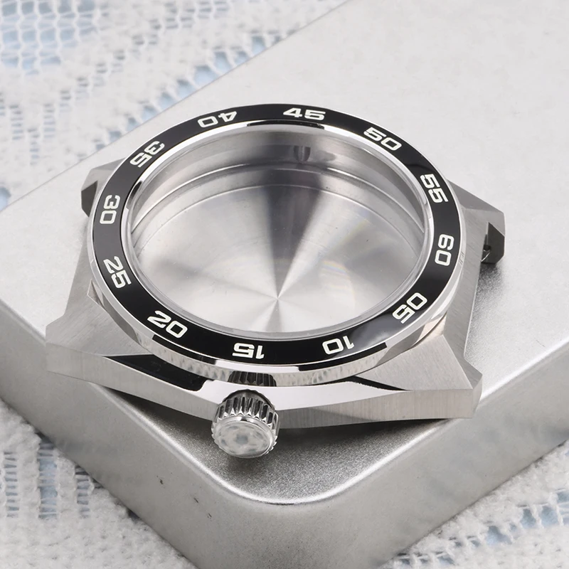 HEIMDALLR watch case Monster super lume Stainless Steel diving case fit Seiko mod for NH35ANH36A Automatic Movement Sapphire