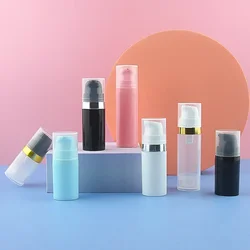 10/20/30/50/100pcs 5ml/10ml/15ml PP White Mouth Curling Mini Snap Vacuum Bottle Lotion Cosmetics Travel Sub Bottle Wholesale
