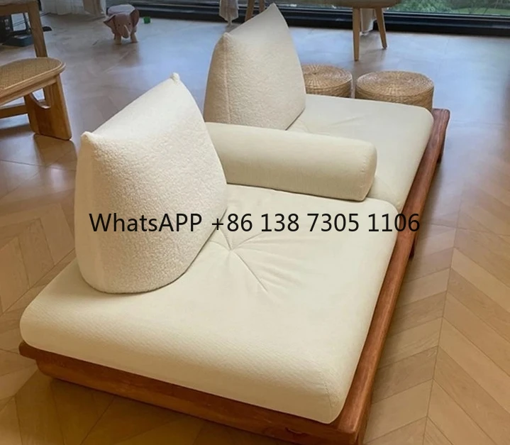 

Ваби Санди Ветер Гостиная Все Диван из массива дерева Прямой ряд Двойной Тройной Бревенчатый диван Домашний диван