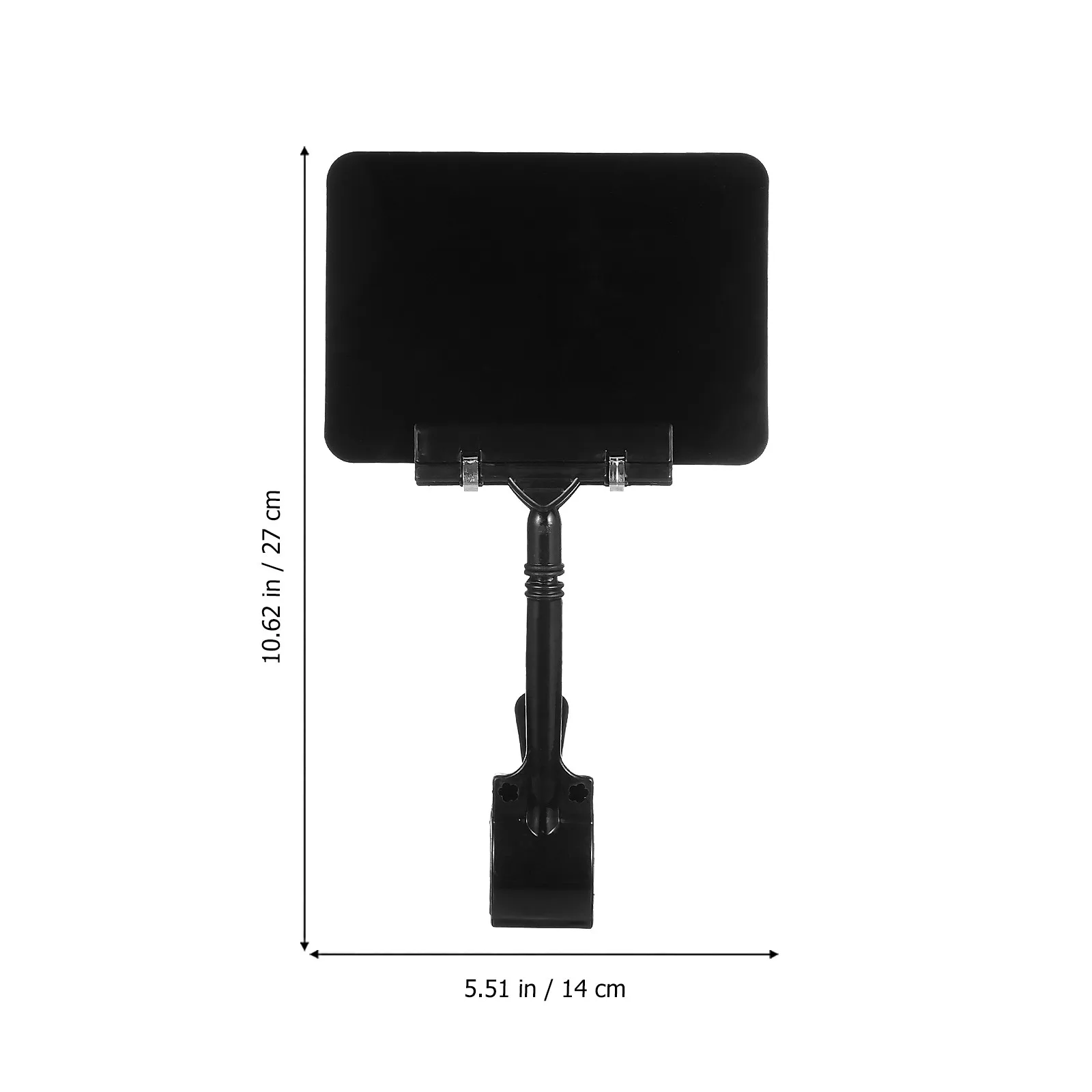 3Pcs Clip-on Chalkboard Sign Holder Price Tag Display Rack Small Portable Label Stand for Food Signs Desk Advertising Reminders